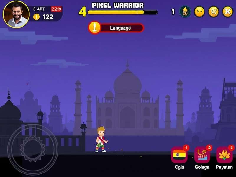 Pixel Warrior India Gameplay Screenshot